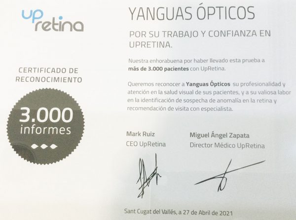 certificado upretina